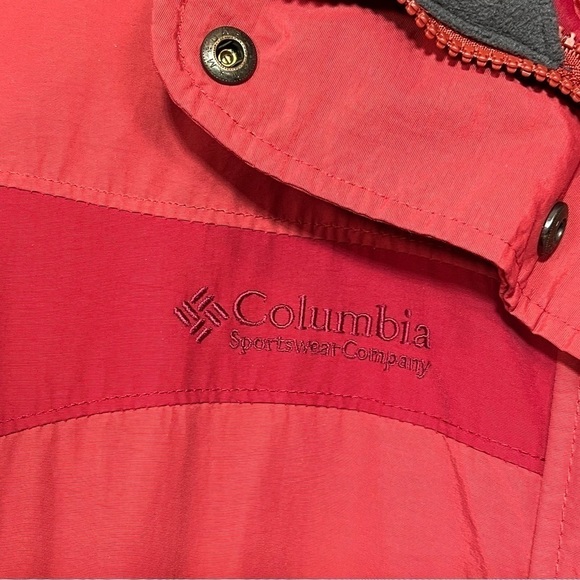 Columbia Jacket Womens Medium Red Interchange Full Zip Ski Crystal Lake - Picture 10 of 16